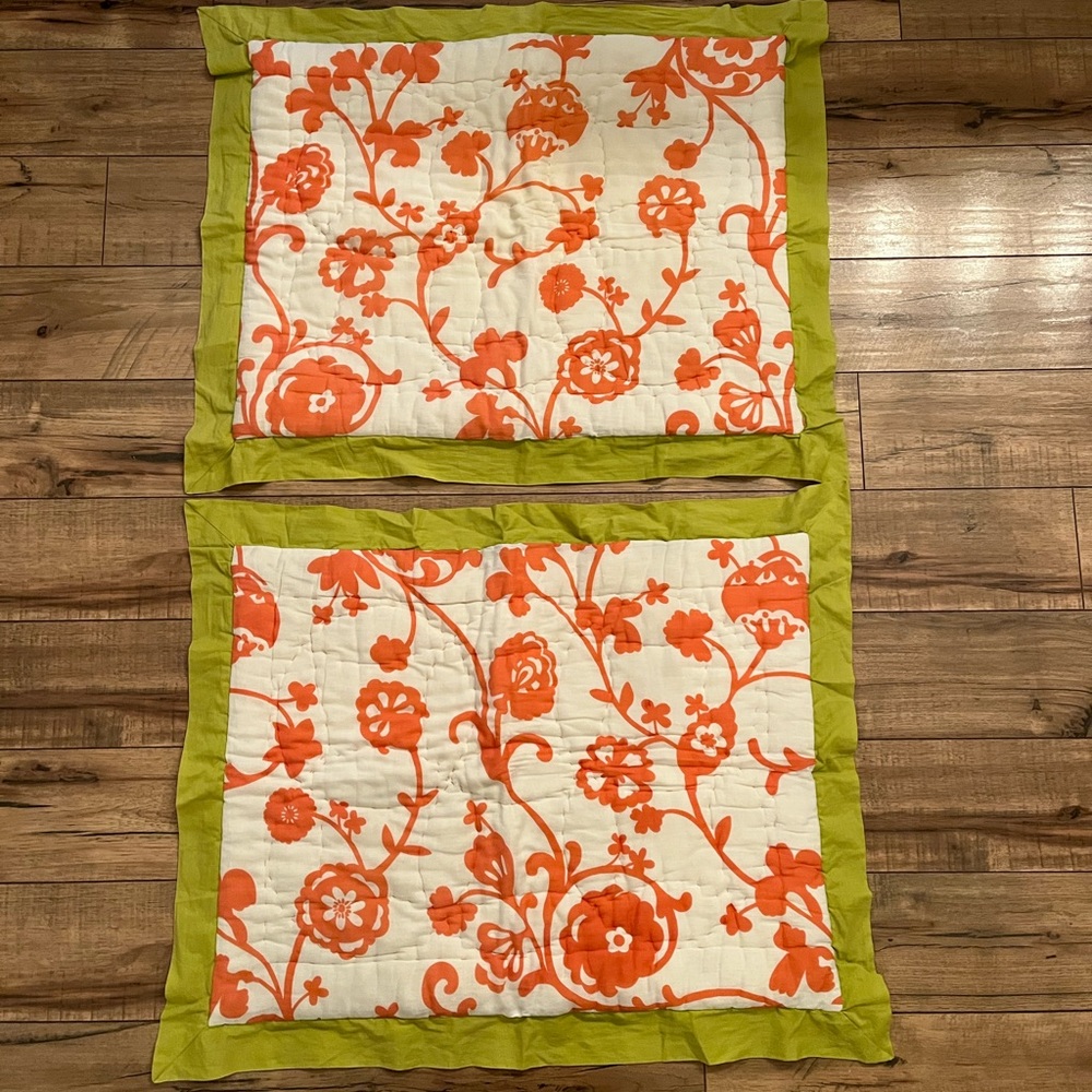 Anthropologie Standard Sham Cover, Set of 2